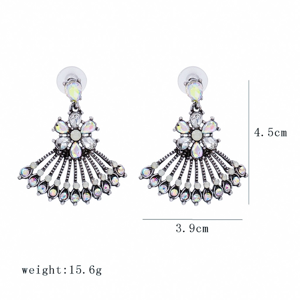 Any 2/$20! Silver Holographic Crystal Earrings - Picture 6 of 8